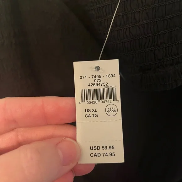 Aerie Smoked Black Dress with Cut Outs - Picture 4 of 7